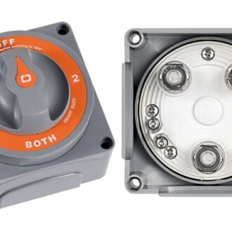 Osculati MK2 battery selector switch 1–2–BOTH, 300A continuous 450A max