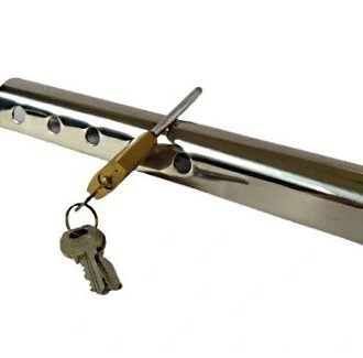 stainless outboard motor lock tube with key – 25/33 cm