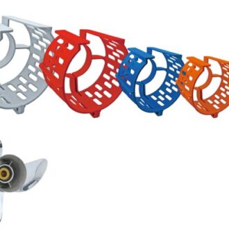Outboard propeller guard plastic safety protector in multiple colors