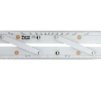 Plastic parallel ruler for marine navigation 30 cm and 40 cm