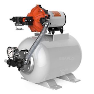 Pressure water pump set 11.5 LPM 60 PSI with 8L accumulator tank (12V/24V)