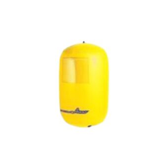 Yellow cylindrical regatta buoy, sizes 100×50, 120×80, 150×90 cm
