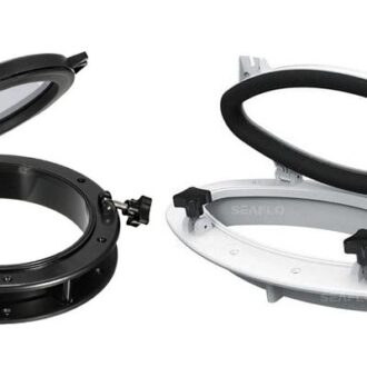 Round boat hatch porthole Ø21/Ø26/Ø32 cm in white or black