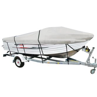 Runabout boat cover for trailering and storage waterproof