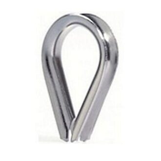 AISI 316 stainless wire rope thimble for 6–32 mm cables
