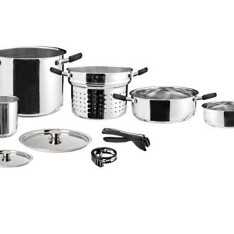 Stainless steel cookware set for boats