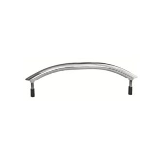 Stainless grab handle with screw-mount bases, 22–50 cm