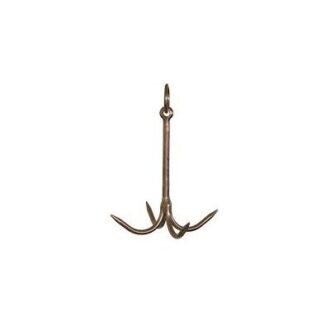 Stainless steel 4-prong grapnel anchor, 0.4 kg and 1 kg