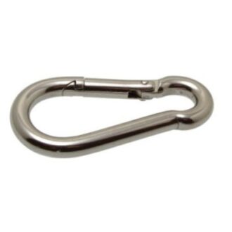 Stainless steel spring hook, sizes 5–12mm (No1–No5)