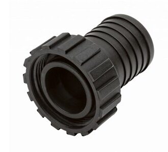 Straight tank fitting 38 mm for water reservoir