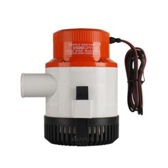 Submersible bilge pump 3700 GPH for boats, 12V or 24V