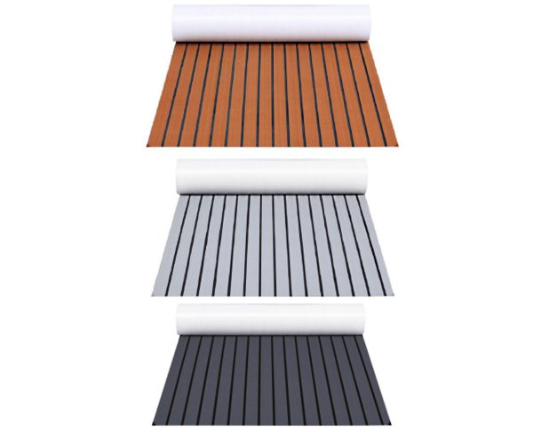 Teak EVA Foam με Αυτοκόλλητο 3M – 2.40 × 1.20 m 1 Teak EVA Foam 3M Adhesive Marine Deck Sheet 240x120