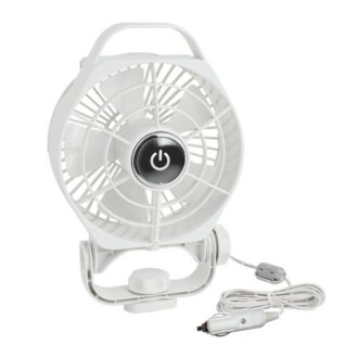 12V 6-inch marine fan with 3 speeds