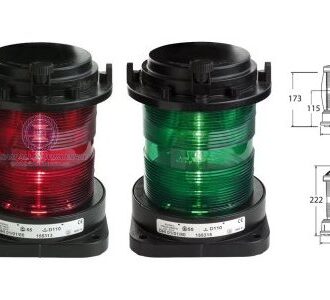 All-round navigation light up to 50 m – red and green