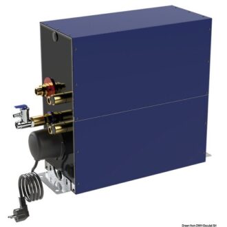 ATI 20L rectangular marine water heater stainless steel dual engine and electric operation