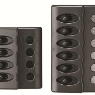 Black LED marine switch panel 15A with PCB