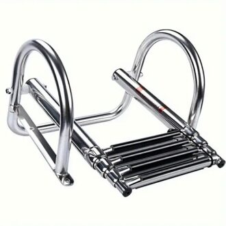 Σκάλα τηλεσκοπική inox με λαβή για σκάφη