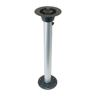 70cm aluminium boat table pedestal with flat base and twist lock