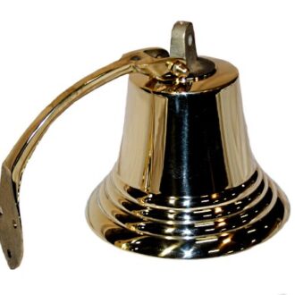 Brass ship’s bell 175 mm with mounting bracket for boats