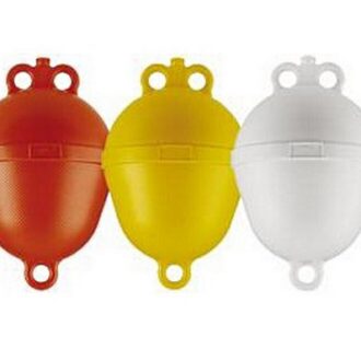CAN-SB pear-shaped marine buoy 25x39 cm in red yellow and white