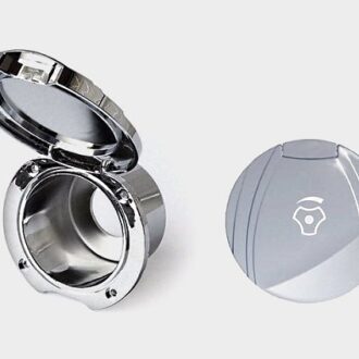 Chrome flush-mount water mixer box for boat shower