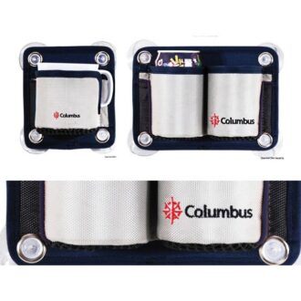 Columbus double fabric cup holder with suction cups for boats