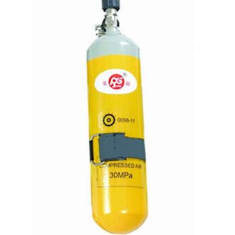 Replacement compressed air cylinder 300 bar with valve