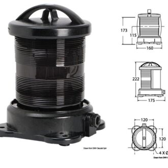 DHR All-Round White Navigation Light 360° up to 50 m