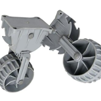 Plastic dinghy launching wheels small size