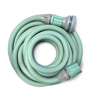 Expandable wash hose 2.5 to 7.5m with 1/2 inch fittings for boats