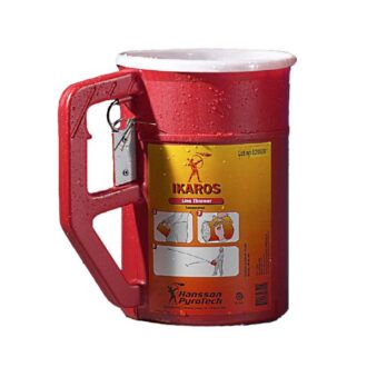 IKAROS line-throwing device with 300 m rope and waterproof container