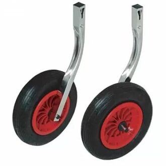 Inflatable boat launching wheels INOX 36 cm set
