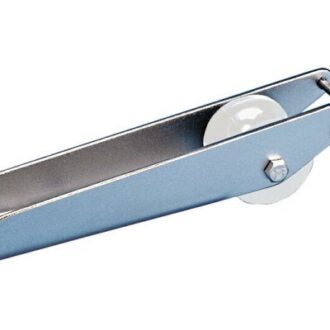 Stainless steel bow roller with safety catch 270x50 mm