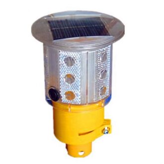 LED conical solar flashing light for buoys