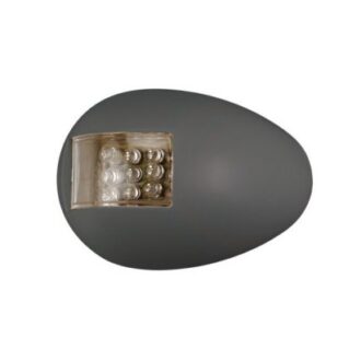 LED side navigation lights black red green pair for boats up to 12m