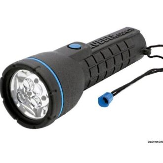 Waterproof LED torch IPX4 with rubber body