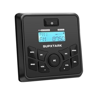 SUPXTARK PX158 marine stereo Bluetooth gauge mount 4x45W