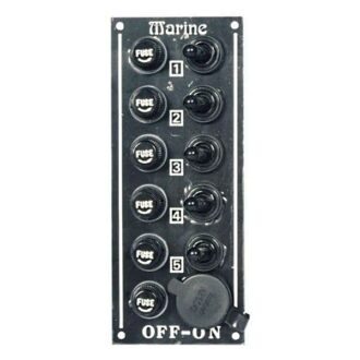 Marine narrow switch panel 3–5 gang