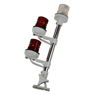 Not under command navigation light mast with white and two red lights