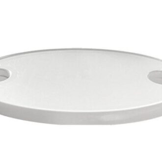 Nuova Rade oval white ASA boat table with two cup holders