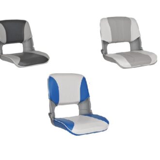 Oceansouth Skipper folding boat seat grey white blue