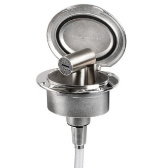 Osculati Elissa stainless steel deck shower with 2.5 m hose