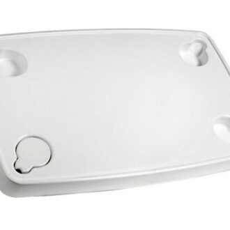 Osculati rectangular white ABS boat table 81x51 cm