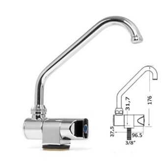 Osculati single cold water galley faucet for boats