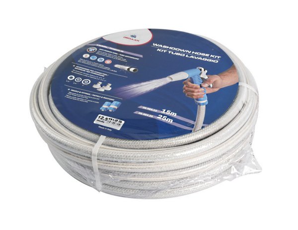 Λάστιχο Πλύσης Σκάφους Osculati 25 m με Πιστόλι ½" 1 Osculati 25m washdown hose kit with spray gun for boats