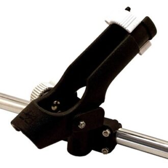 Adjustable plastic rod holder for boat rail Shoreline Marine