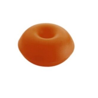 Small plastic through-hole buoy 8cm in orange yellow and white