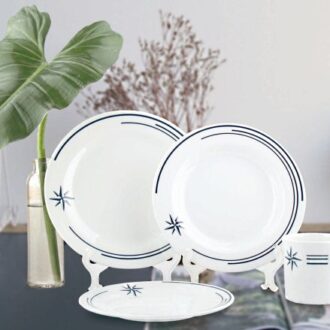 Polaris 16-piece nautical dinnerware set