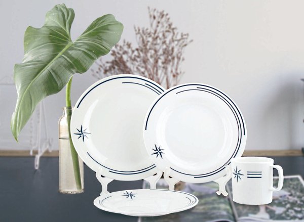 Σερβίτσιο Polaris 16 Τεμαχίων με Ναυτικό Σχέδιο 1 Polaris 16-piece nautical dinnerware set