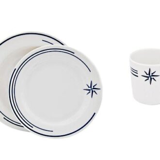 Polaris melamine boat tableware plates and mug